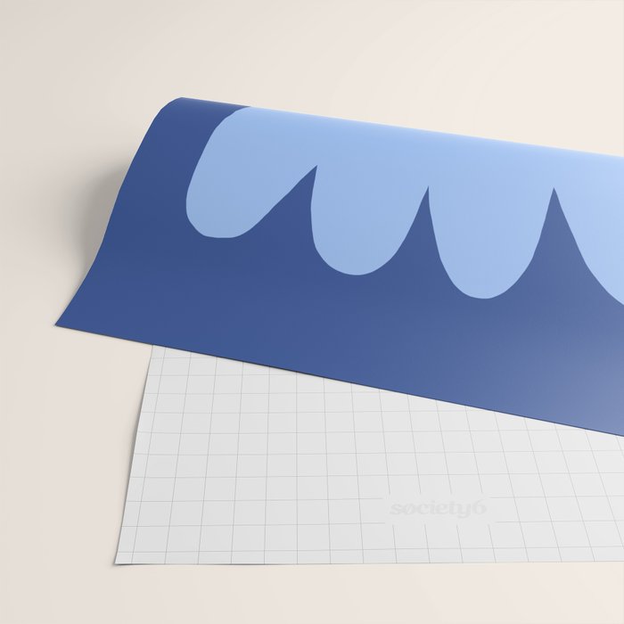 Happy Tulip - blue pink Wrapping Paper Gallery Image 2