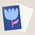 Happy Tulip - blue pink Stationery Card Gallery Image 2