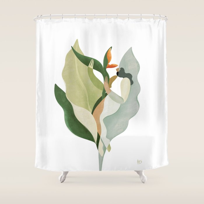 Bird of paradise Shower Curtain Gallery Image 1