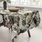 Christmas Vintage Floral Tablecloth Gallery Image 3