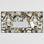 Christmas Vintage Floral Desk Mat Gallery Image 1