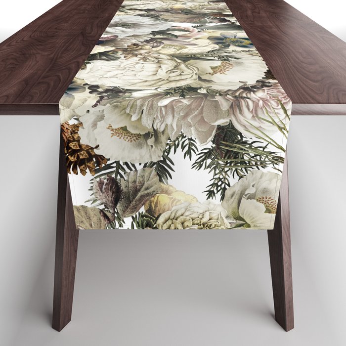 Christmas Vintage Floral Table Runner Gallery Image 1