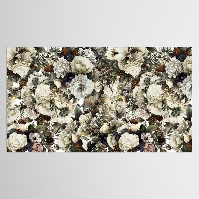 Christmas Vintage Floral Tablecloth Gallery Image 2