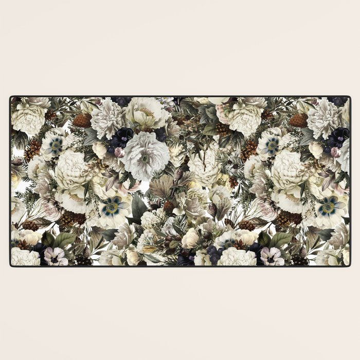 Christmas Vintage Floral Desk Mat Gallery Image 3