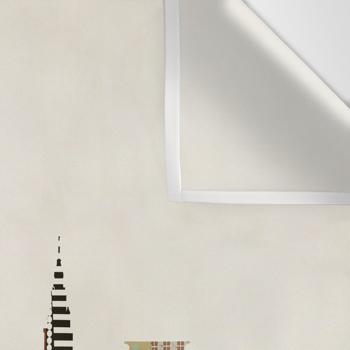 cleveland ohio skyline Wall Tapestry Gallery Image 3