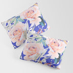 Modern Vibrant Flowery Garden B Pillow Sham Gallery Image 3