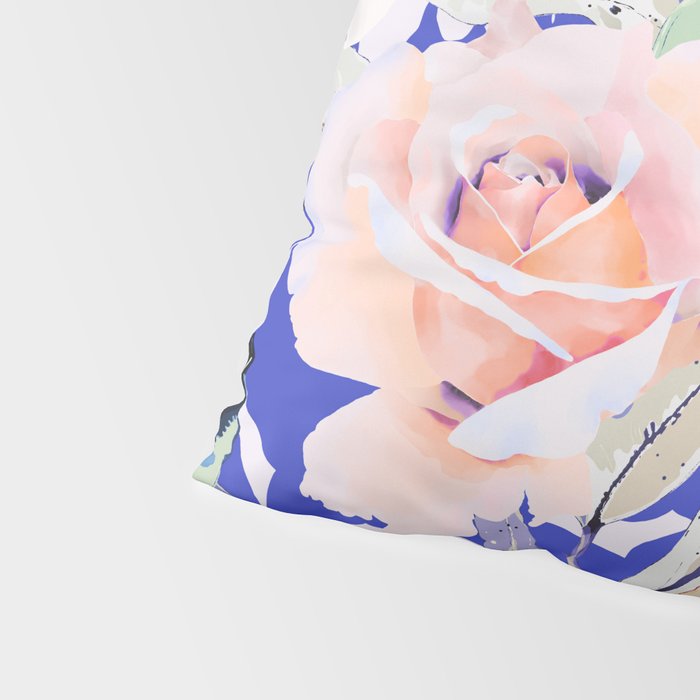 Modern Vibrant Flowery Garden B Pillow Sham Gallery Image 4