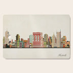 nashville tennessee skyline Cutting Board Gallery Image 1