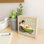 Gin & Chronic: Pin Up Girl & Cat Mini Art Print Gallery Image 2