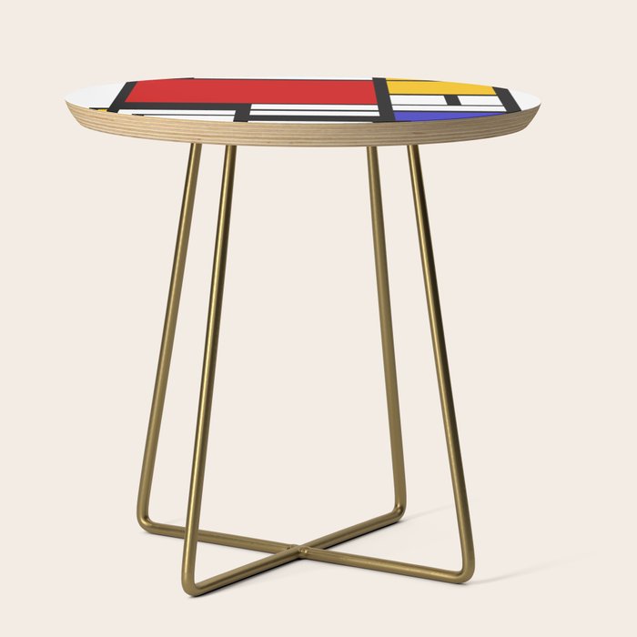 Piet Mondrian - Composition with Red, Yellow, and Blue 1942 Artwork Side Table Gallery Image 1