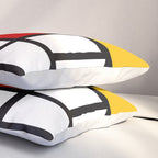 Piet Mondrian - Composition with Red, Yellow, and Blue 1942 Artwork Pillow Sham Gallery Image 3