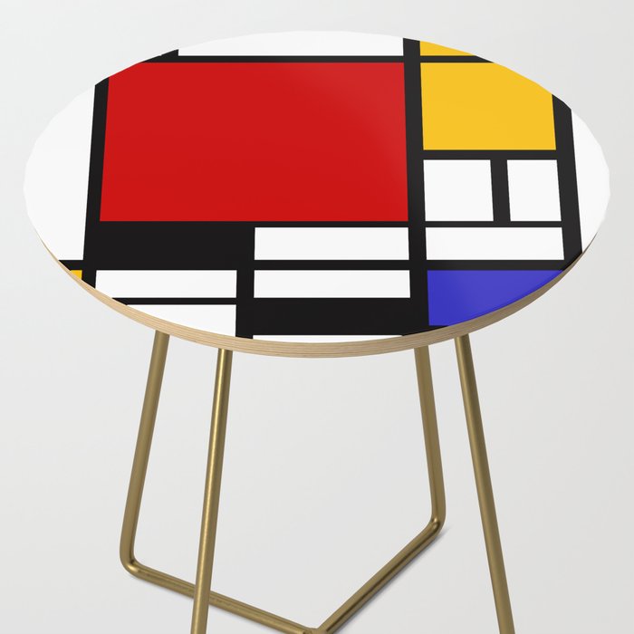 Piet Mondrian - Composition with Red, Yellow, and Blue 1942 Artwork Side Table Gallery Image 2