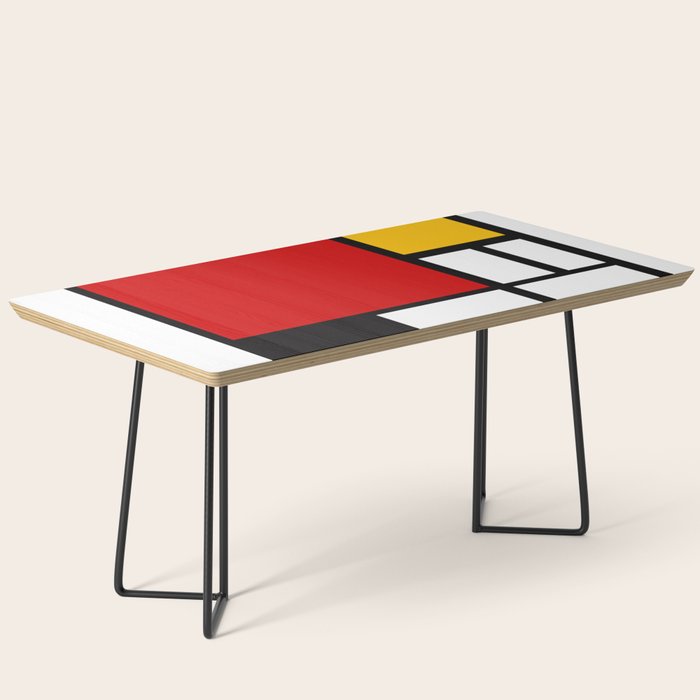 Piet Mondrian - Composition with Red, Yellow, and Blue 1942 Artwork Coffee Table Gallery Image 1