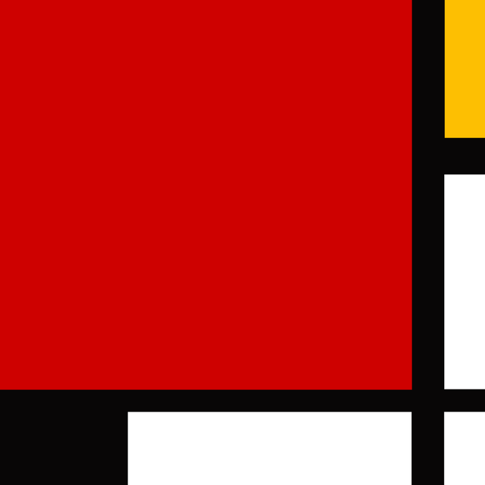 Piet Mondrian - Composition with Red, Yellow, and Blue 1942 Artwork Coffee Mug Gallery Image 2