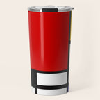 Piet Mondrian - Composition with Red, Yellow, and Blue 1942 Artwork Travel Mug Gallery Image 1