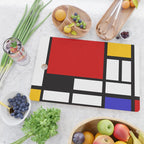 Piet Mondrian - Composition with Red, Yellow, and Blue 1942 Artwork Cutting Board Gallery Image 2