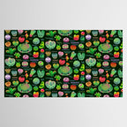Baby succulent 3 - Mesembs (dark) Tablecloth Gallery Image 2