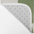 Abstract Paint Form 1 - Green Bath Mat Gallery Image 2