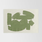 Abstract Paint Form 1 - Green Rug Gallery Image 2
