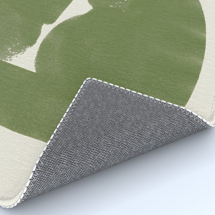 Abstract Paint Form 1 - Green Rug Gallery Image 4