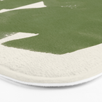 Abstract Paint Form 1 - Green Bath Mat Gallery Image 3