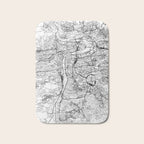 Prague White Map Bath Mat Gallery Image 1