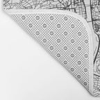 Prague White Map Bath Mat Gallery Image 2