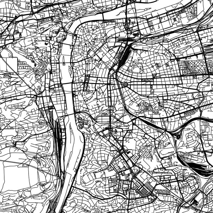 Prague White Map Coffee Mug Gallery Image 2