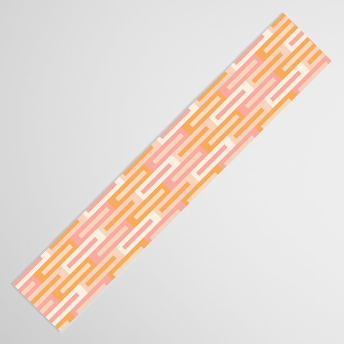 Rectangular Color Blocks In Soft Pastel Tones Table Runner Gallery Image 3