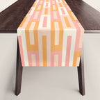 Rectangular Color Blocks In Soft Pastel Tones Table Runner Gallery Image 1