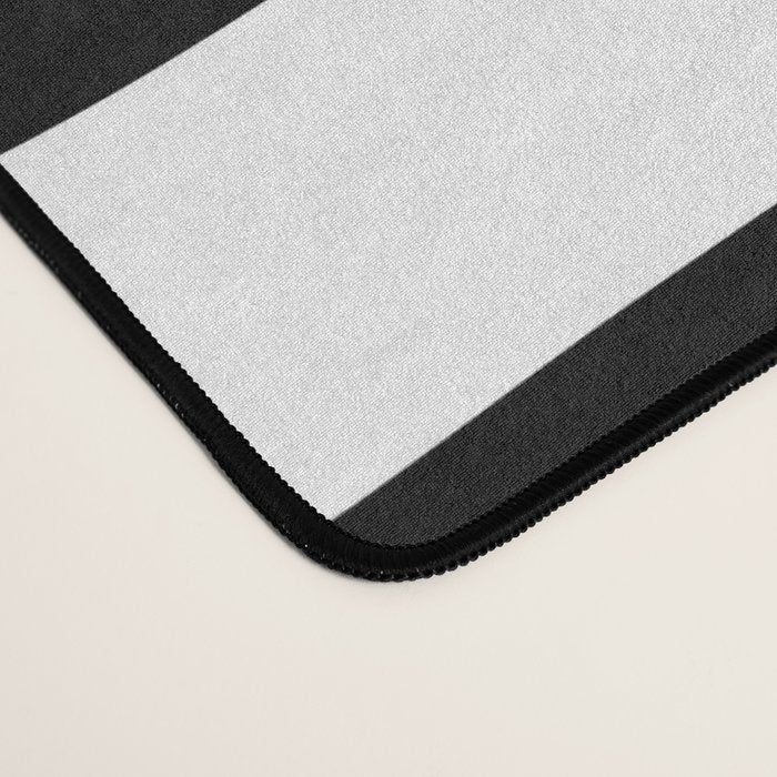 Mid Century Modern Abstract Composition 327 Black and White Desk Mat Gallery Image 4