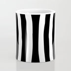 Mid Century Modern Abstract Composition 327 Black and White Coffee Mug Gallery Image 4