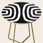 Mid Century Modern Abstract Composition 327 Black and White Side Table Gallery Image 2