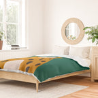 The Stare: Marigold Cheetah Duvet Cover Gallery Image 2