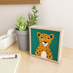 The Stare: Marigold Cheetah Mini Art Print Gallery Image 2