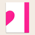 Preppy Heart Hot Pink and White  Notebook Gallery Image 4
