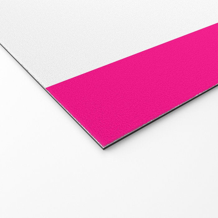 Preppy Heart Hot Pink and White  Welcome Mat Gallery Image 2