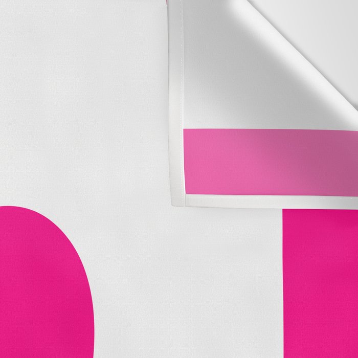 Preppy Heart Hot Pink and White  Wall Tapestry Gallery Image 3