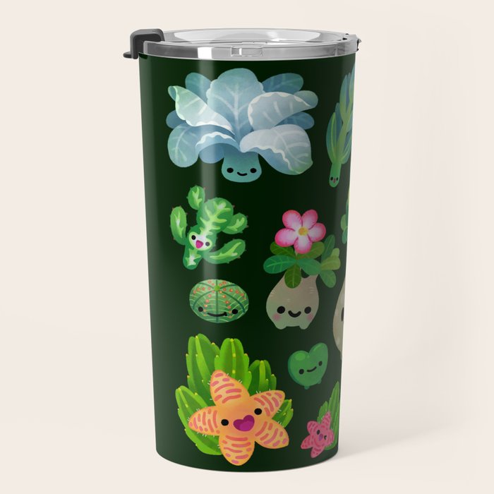 Baby succulent 4 - dark Travel Mug Gallery Image 3