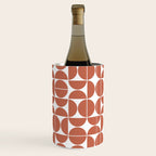 Mid Century Modern Geometric 04 Terracotta Wine Chiller Gallery Image 1