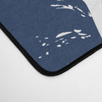 cosmopolitan flowers navy blue Desk Mat Gallery Image 4
