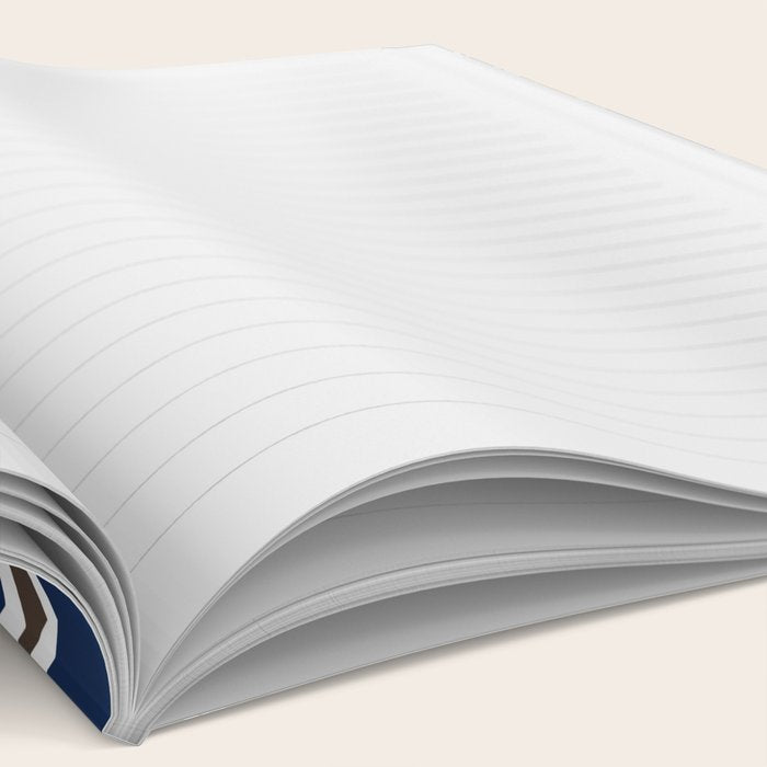 cosmopolitan flowers navy blue Notebook Gallery Image 2