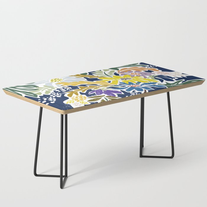 cosmopolitan flowers navy blue Coffee Table Gallery Image 1