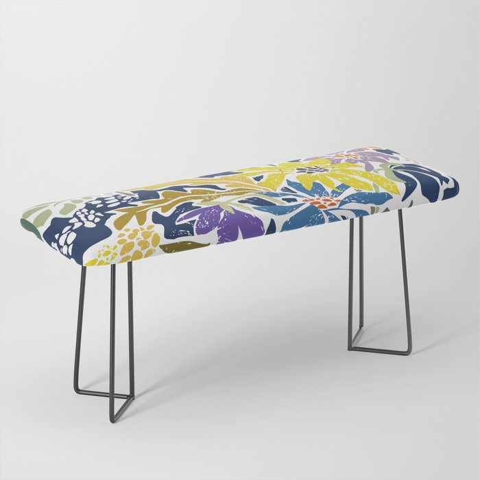 cosmopolitan flowers navy blue Bench Gallery Image 1