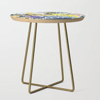 cosmopolitan flowers navy blue Side Table Gallery Image 1