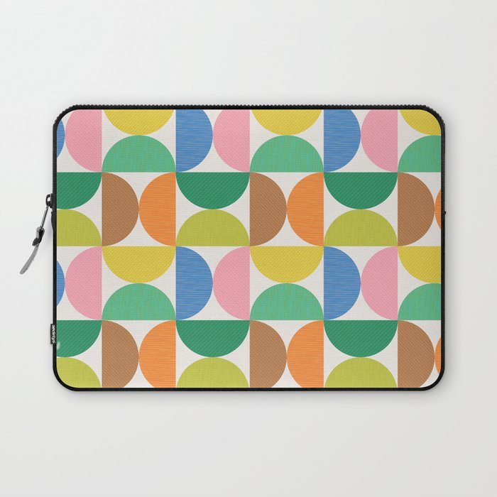 Mid Century Modern Shapes - Multi Color Laptop Sleeve Gallery Image 1