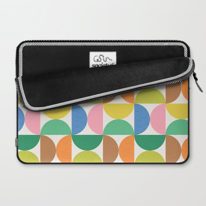 Mid Century Modern Shapes - Multi Color Laptop Sleeve Gallery Image 2