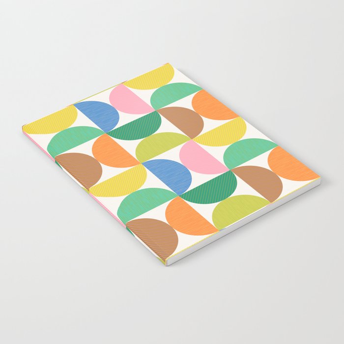 Mid Century Modern Shapes - Multi Color Notebook Gallery Image 2