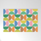Mid Century Modern Shapes - Multi Color Welcome Mat Gallery Image 1