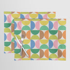 Mid Century Modern Shapes - Multi Color Placemat Gallery Image 1